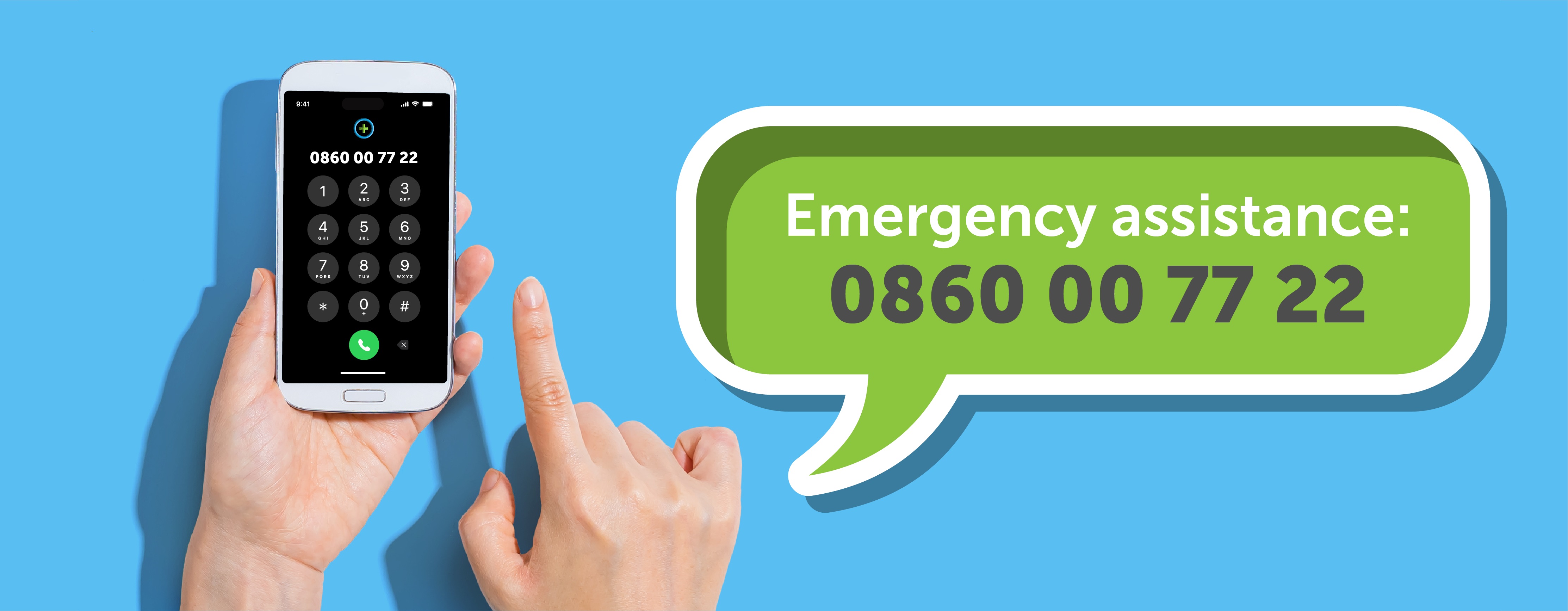 Emergency assistance: 0860007722